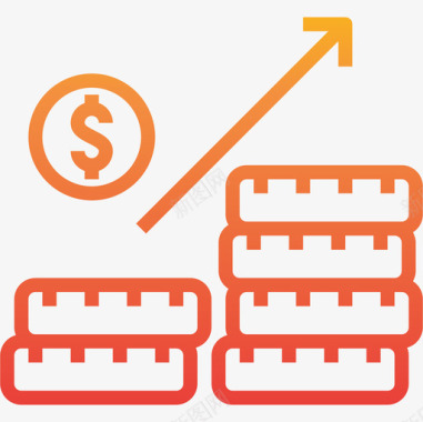 增长业务28梯度图标图标