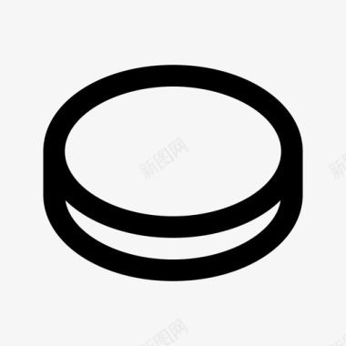 曲棍球圆圈圆盘图标图标