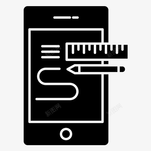 秤手机铅笔图标svg_新图网 https://ixintu.com 手机 秤 铅笔