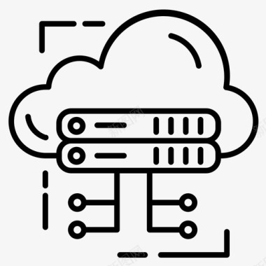 云服务器数据库托管图标图标
