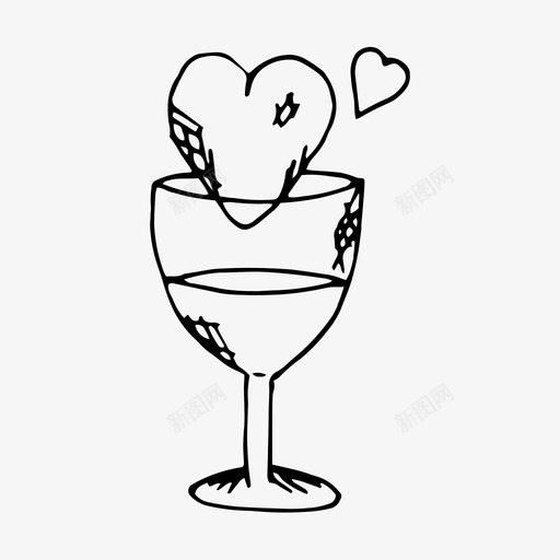 心脏饮料庆祝情人节图标svg_新图网 https://ixintu.com 庆祝 心脏饮料 情人节 情人节收藏 葡萄酒