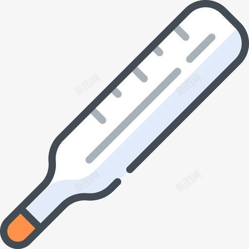 温度计药物14双色图标svg_新图网 https://ixintu.com 双色 温度计 药物14