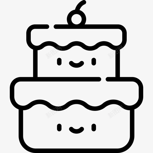 蛋糕快餐25直系图标svg_新图网 https://ixintu.com 快餐25 直系 蛋糕