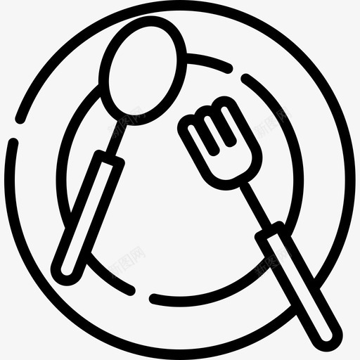 餐具聚会和庆典13线性图标svg_新图网 https://ixintu.com 线性 聚会和庆典13 餐具