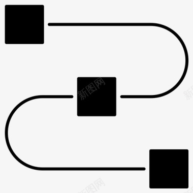 网络链接路径图标图标