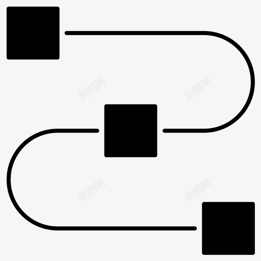 网络链接路径图标svg_新图网 https://ixintu.com 网络 路径 链接