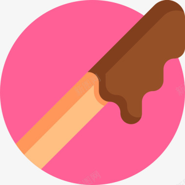 巧克力甜糖果扁平的图标图标