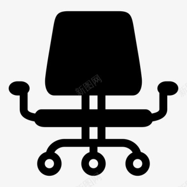 办公椅舒适性座椅图标图标