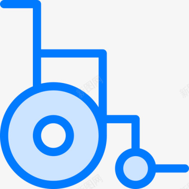 轮椅箭术2蓝色图标图标