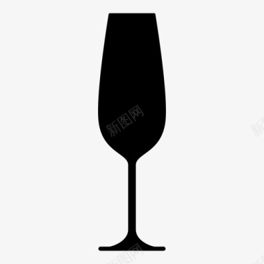 香槟酒杯酒类饮料图标图标