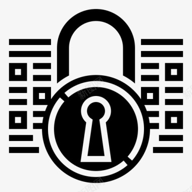 数据保护密钥安全图标图标
