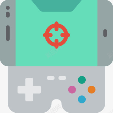 游戏控制器游戏开发3平面图标图标