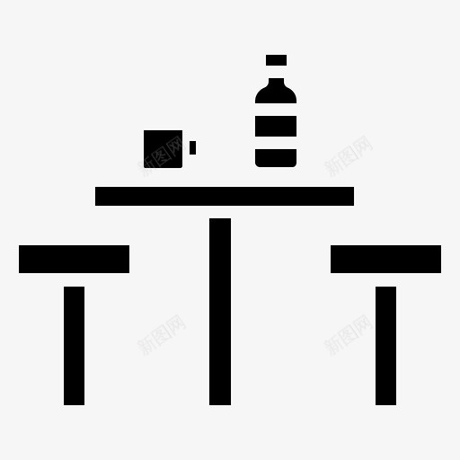咖啡厅食物桌子图标svg_新图网 https://ixintu.com 咖啡厅 桌子 食物
