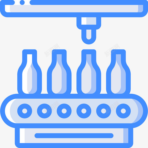 输送机工业39蓝色图标svg_新图网 https://ixintu.com 工业39 蓝色 输送机