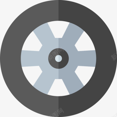 扁平公式轮图标图标