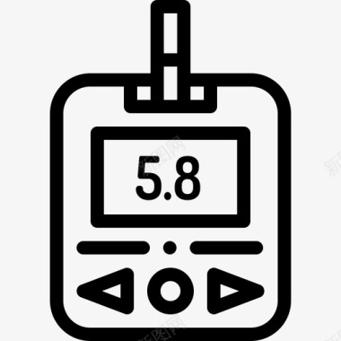 Glucosemeter28号医院线性图标图标