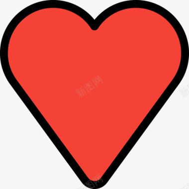 心脏投票奖励徽章3线颜色图标图标