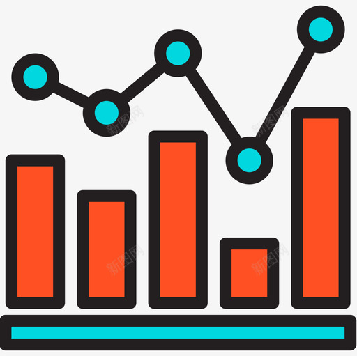 统计银行和金融5线性颜色图标svg_新图网 https://ixintu.com 线性颜色 统计 银行和金融5