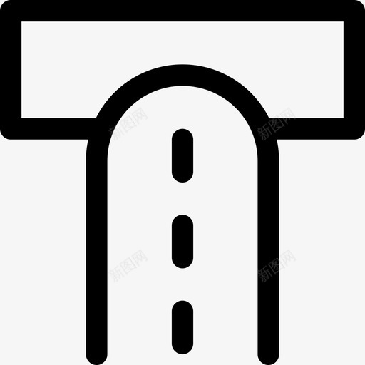隧道公路旅行图标svg_新图网 https://ixintu.com 公路 地下 旅行 通勤 隧道