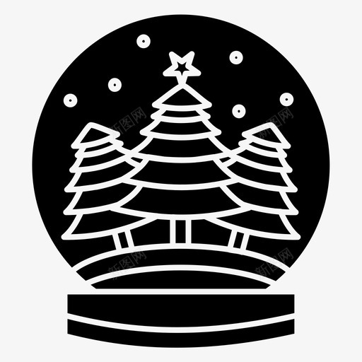 风景圣诞节活动图标svg_新图网 https://ixintu.com 圣诞节 地球仪 活动 雪球 风景 风景球