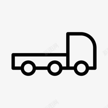 卡车汽车运送货物图标图标