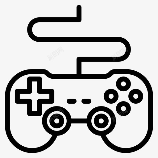 游戏控制器电子设备图标svg_新图网 https://ixintu.com 游戏控制器 游戏板 电子 硬件 设备