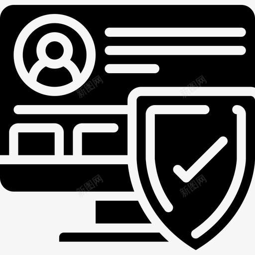 受保护的配置文件数据保护16填充图标svg_新图网 https://ixintu.com 受保护的配置文件 填充 数据保护16