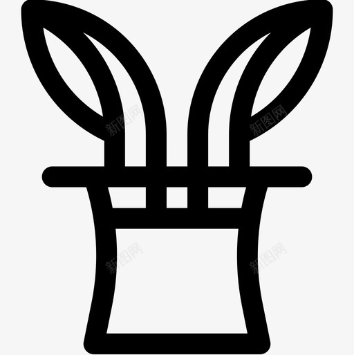兔子帽漂亮的28岁直系图标svg_新图网 https://ixintu.com 兔子帽 漂亮的28岁 直系