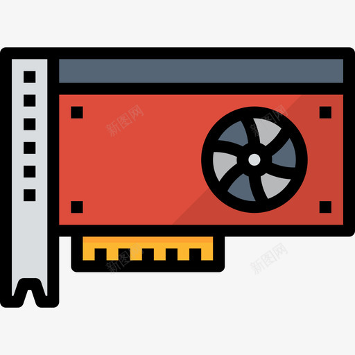 显卡计算机技术5线颜色图标svg_新图网 https://ixintu.com 显卡 线颜色 计算机技术5