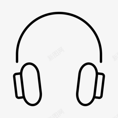 耳机麦克风音乐图标图标