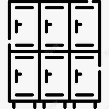 储物柜回学校44直系图标图标