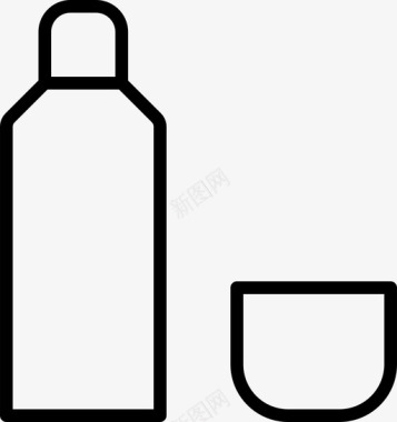 瓶子烧瓶保温瓶图标图标