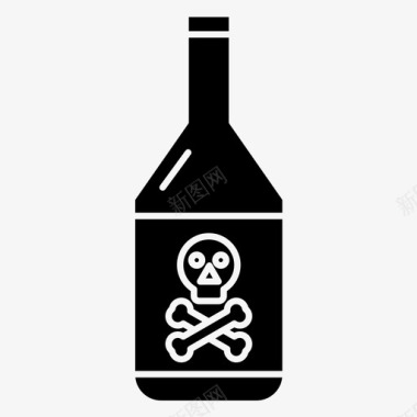 毒瓶危险死亡图标图标