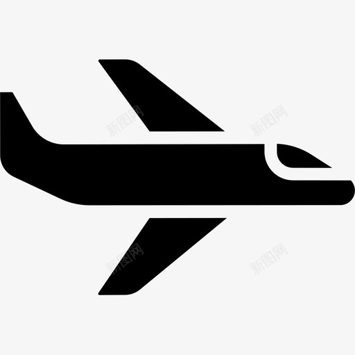 飞机物流配送6实心图标svg_新图网 https://ixintu.com 实心 物流配送6 飞机