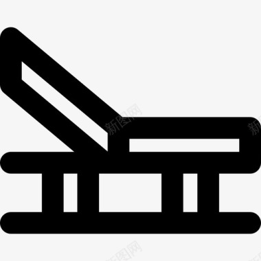 长凳运动型31直线型图标图标