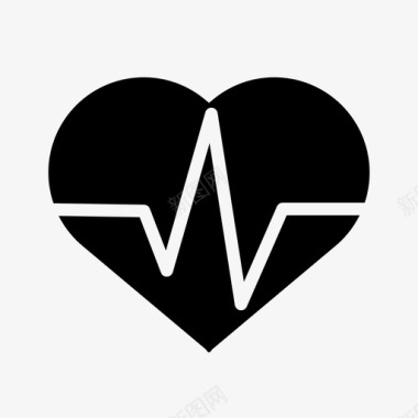 心脏健康心跳力量图标图标