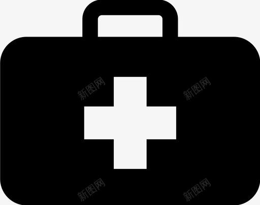 药袋十字架健康图标svg_新图网 https://ixintu.com 健康 医院 十字架 药袋