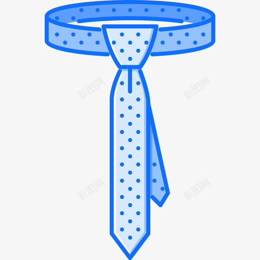 领带衣服48蓝色图标svg_新图网 https://ixintu.com 蓝色 衣服48 领带