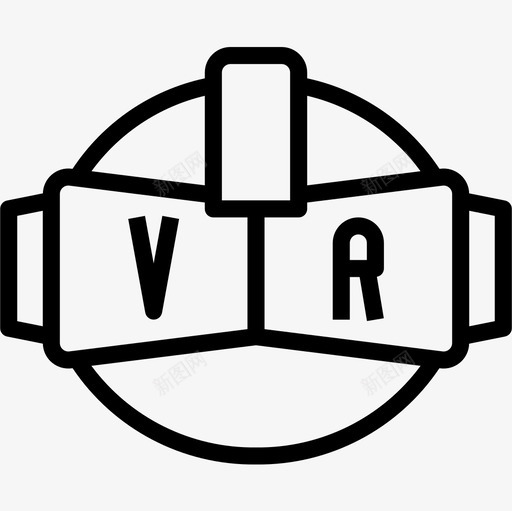 Vr计算机18线性图标svg_新图网 https://ixintu.com Vr 线性 计算机18