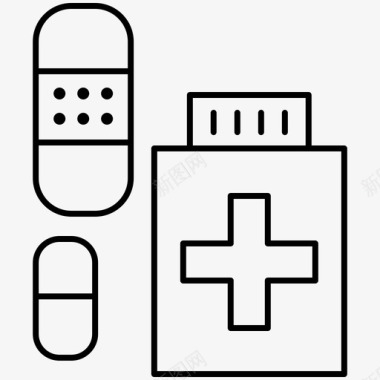 药房药品医疗保健图标图标