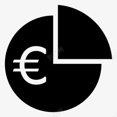 欧元股息付款派钱图标图标
