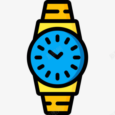 手表珠宝7线性颜色图标图标