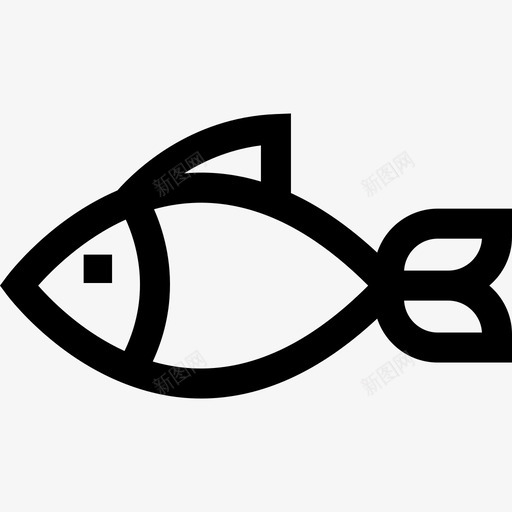 鱼杂货店18直线型图标svg_新图网 https://ixintu.com 杂货店18 直线型 鱼