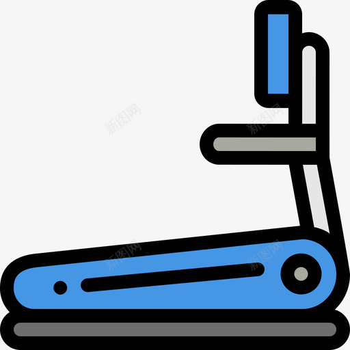 跑步机健身57线性颜色图标svg_新图网 https://ixintu.com 健身57 线性颜色 跑步机