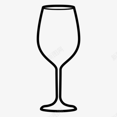 高脚杯酒杯酒类饮料图标图标