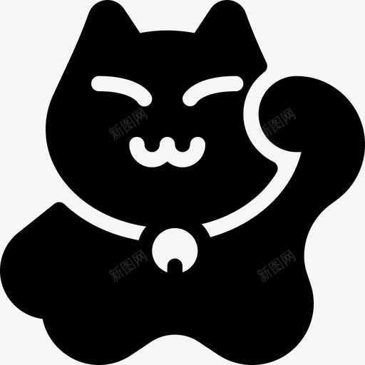 猫文化社区3填充图标svg_新图网 https://ixintu.com 填充 文化社区3 猫