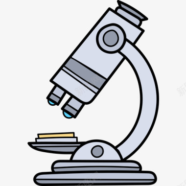 显微镜返校58彩色图标图标