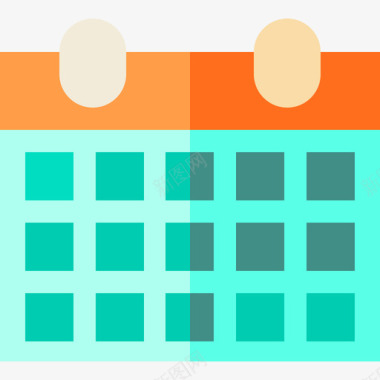 日历帮助和支持13平面图标图标