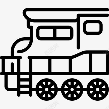 91号直线运输机车图标图标