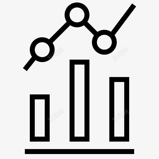 统计条形图数据图标svg_新图网 https://ixintu.com 展示 数据 条形图 流程 统计 营销财务线 表格
